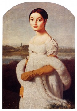 オーギュスト・ドミニク マドモアゼル・キャロリーヌ・リヴィエールの肖像 新古典主義 ジャン・オーギュスト・ドミニク・アングル Oil Paintings